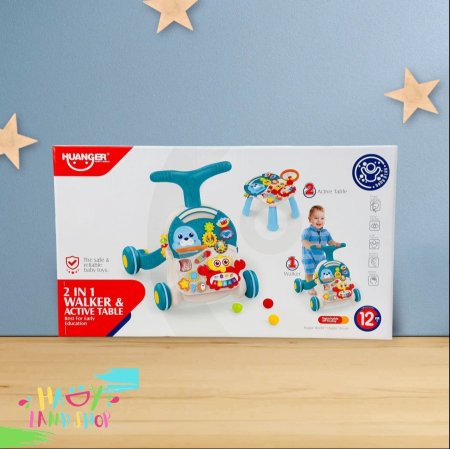 ووكر تعليم مشي وطاولة الأنشطة "Huanger 2 in 1 Walker & Active Table